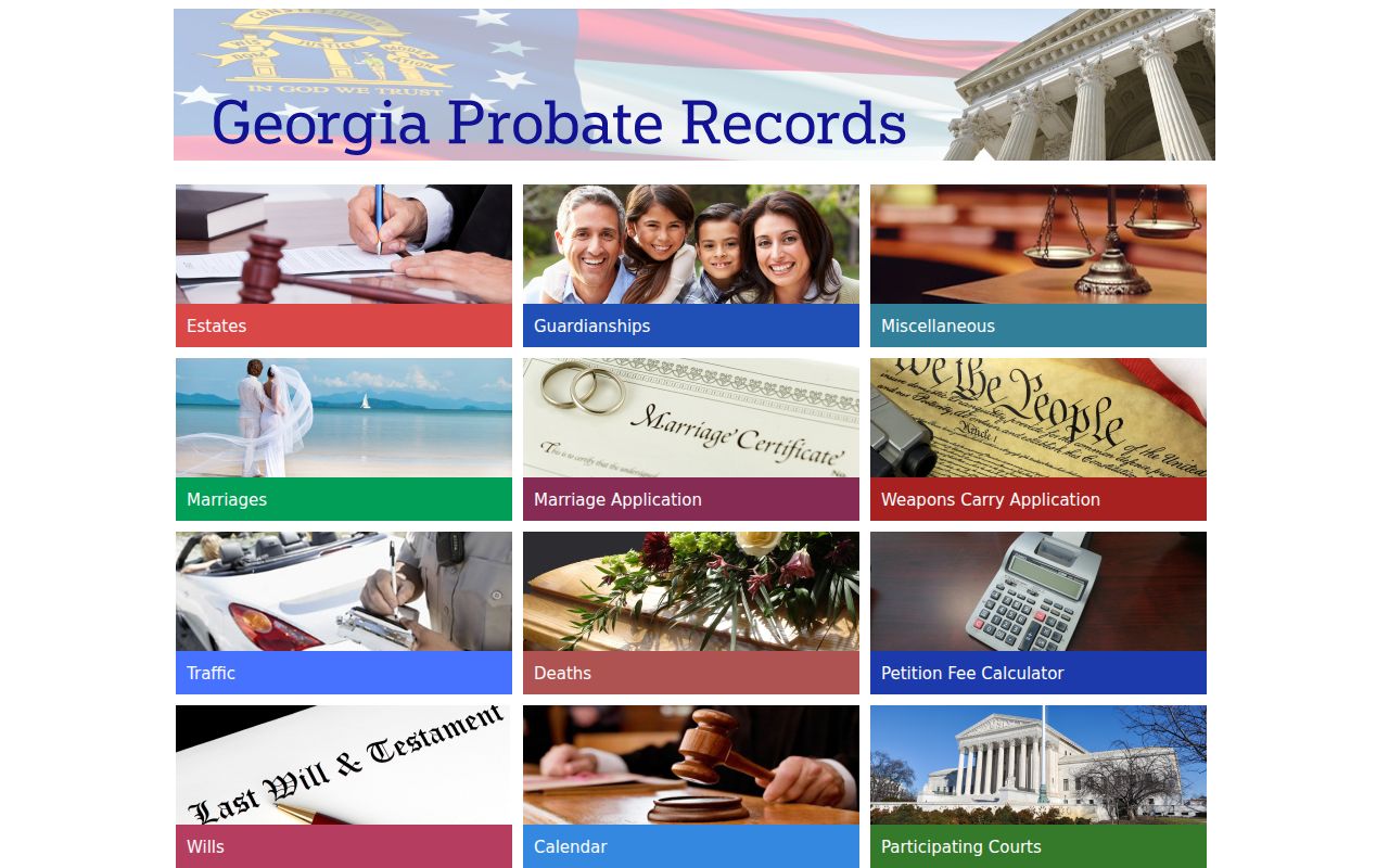 Lanier County Probate and traffic court records dashboard